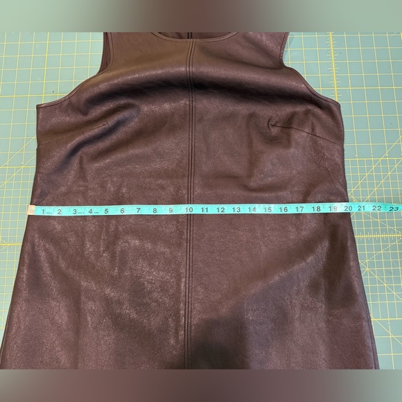 J Crew Factory Sleeveless Faux Leather Dress - Picture 11 of 12